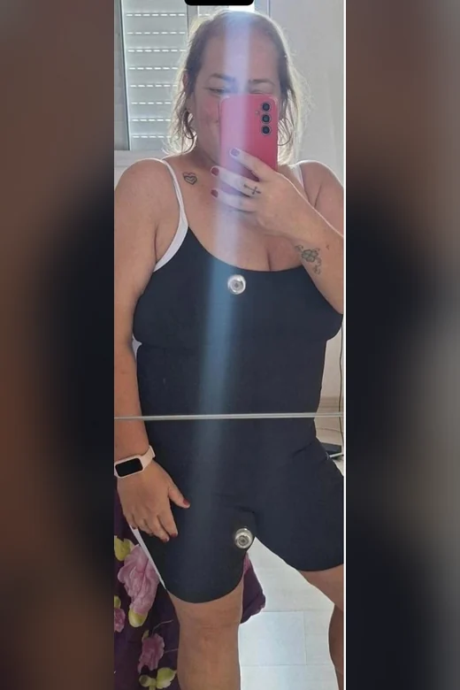 Ale Navarro depois de eliminar 44 kg